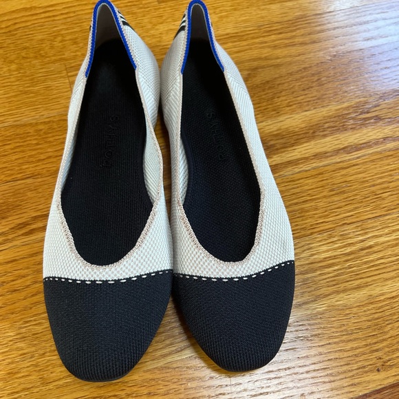 Rothy’s The Tuxedo Square Toe Color-block Flat - Picture 5 of 5